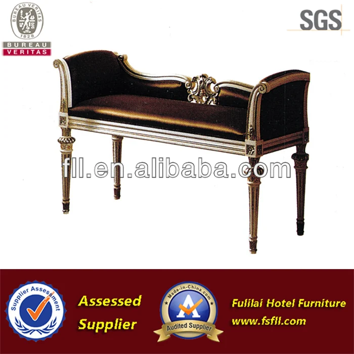 Bed room furniture set hotel bench for 5 star hotel