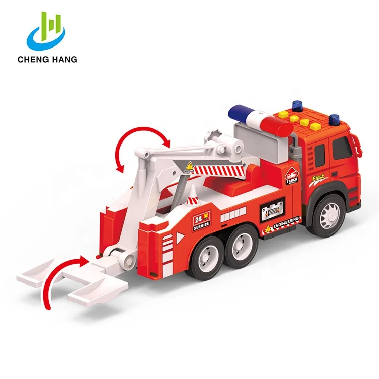 1/12 13 дюймовый пластиковый фрикционный грузовик, игрушки, спасательный автомобиль, буксир, пожарная машина, модель игрушки