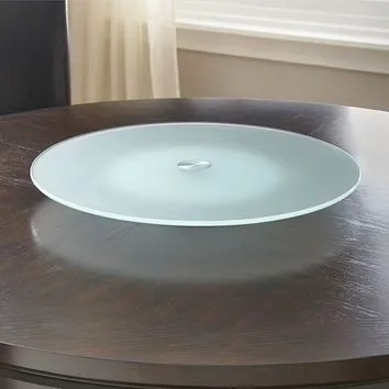 
Frosted glass lazy susan 