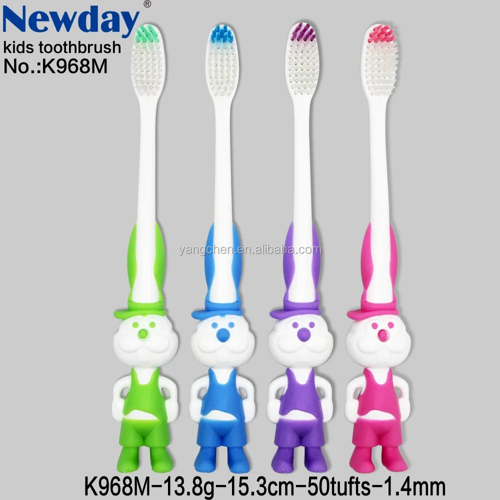 
rabbit desgin kids toothbrush with supersoft brisltes or baby tooth brush 