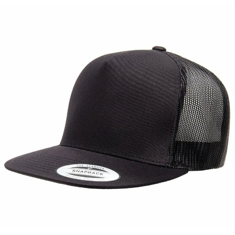 Custom blank flat bill trucker hat with different Colors for mens