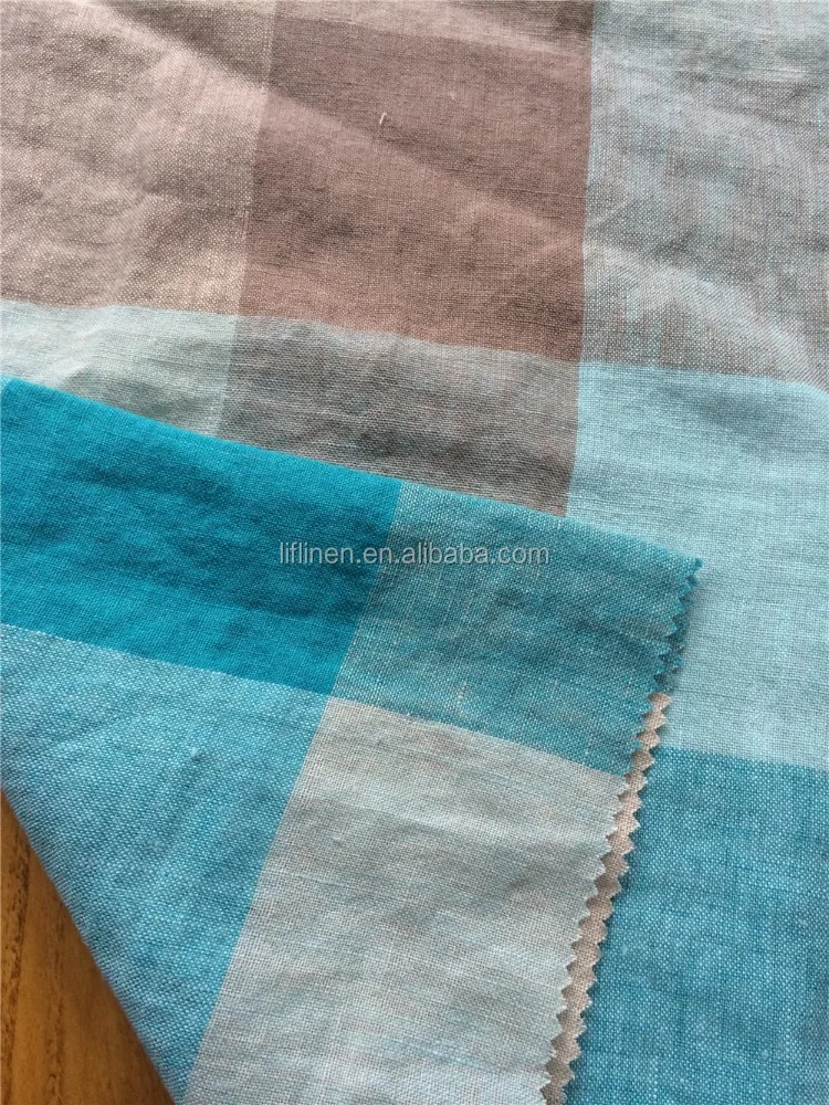 enzyme washed french linen blouse fabric