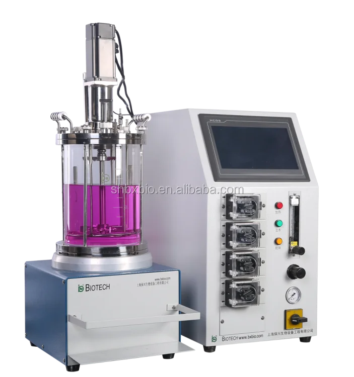 professional manufacturer laboratory pyrex single layer glass reactor stirrer with photo bioreactor for algae