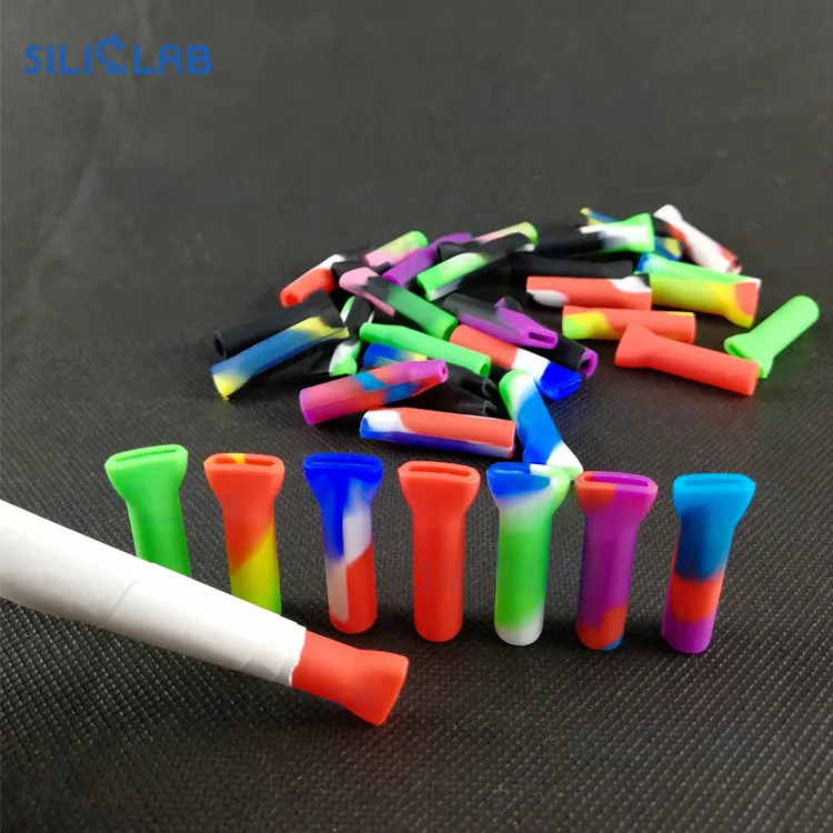 
Individual packaging with plastic bag cigar dry herb smoking mini cigarette rolling paper custom silicone filter tips glass 