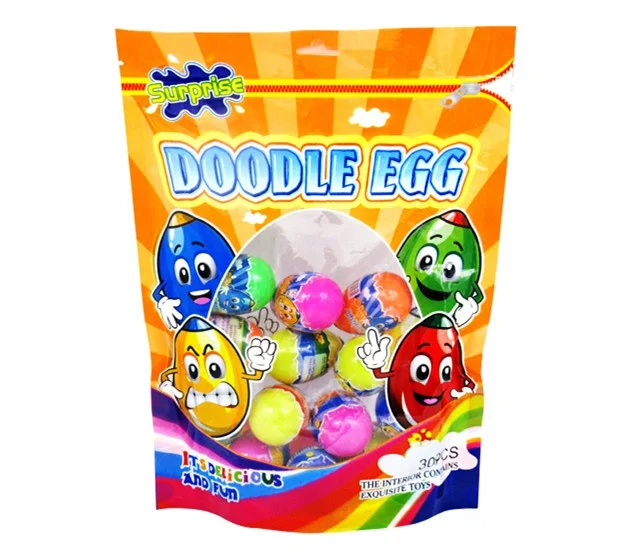 funny toy egg shaped with press fruit hard candy for kids