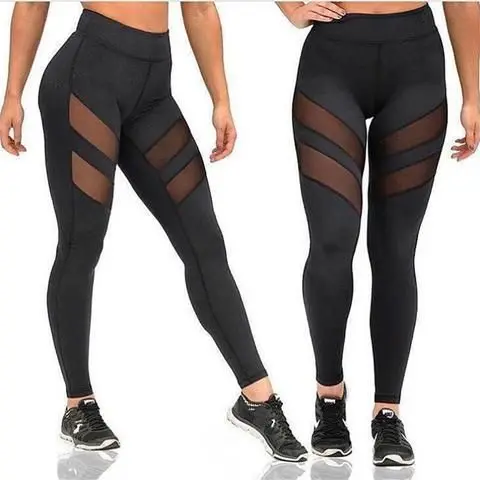 Custom Mesh Tights Push Up Leggings Running Yoga Ladies Gym Pants