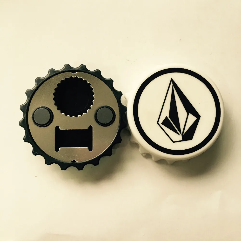 
Bottle cap shape with logo beer bottle opener 