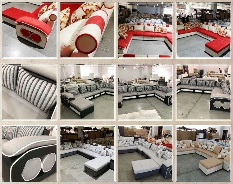 China Selling Fabric Sectional Heated Wooden Set Designs Sofa Modern