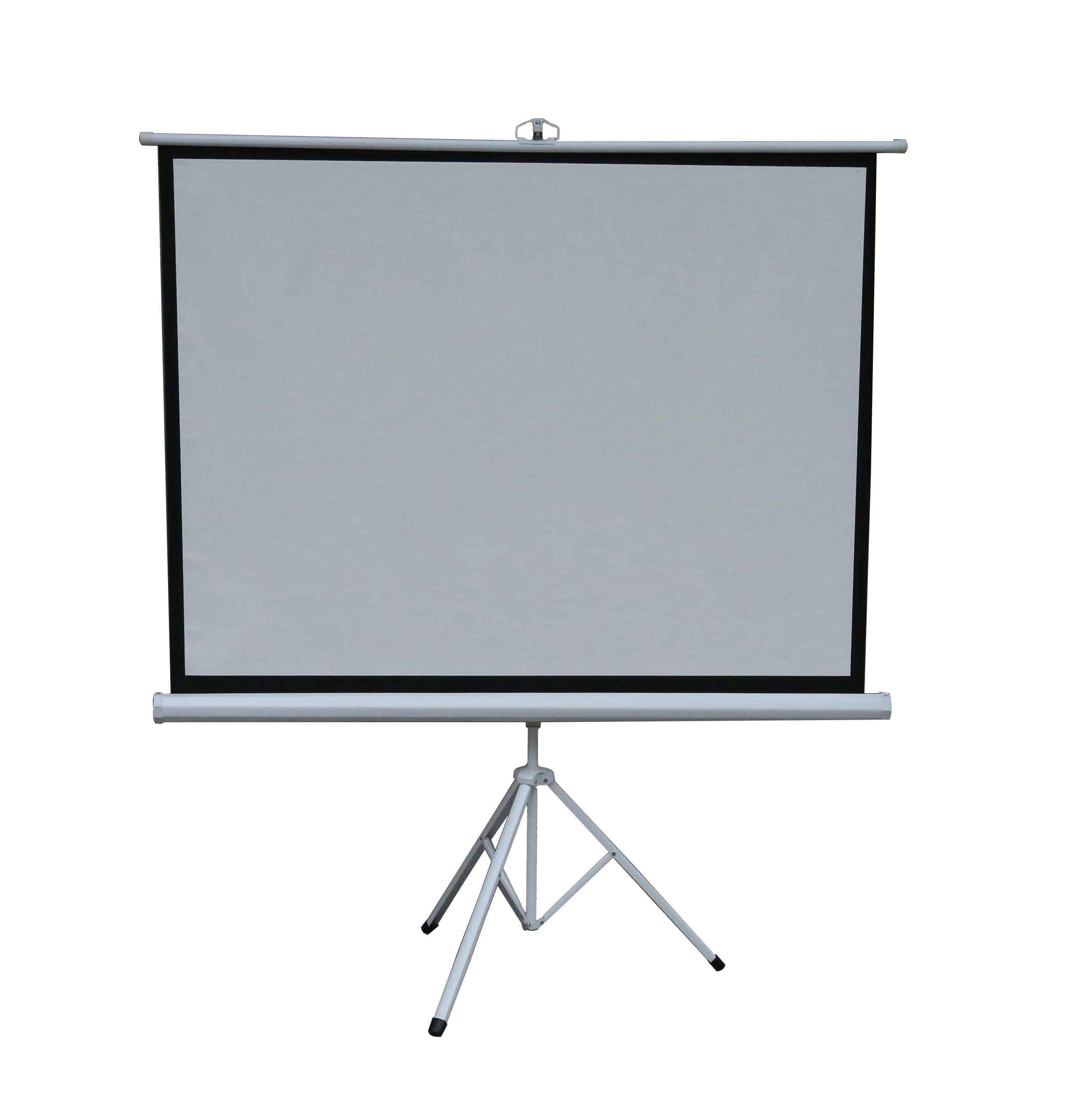 Telon 1:1 70'/84'/96' matte white tripod screen,projector screen of office equipments with good quality