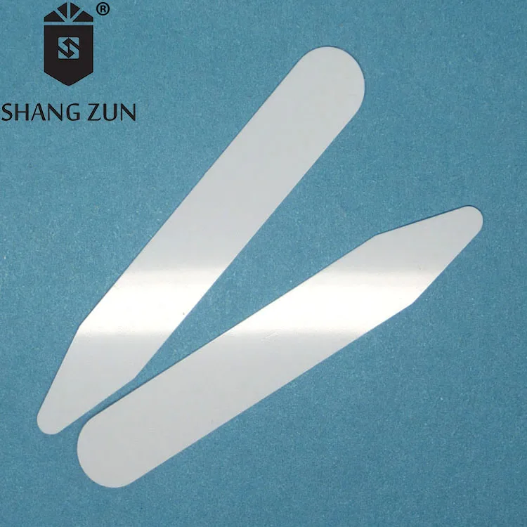 Manufacturers wholesale white PVC collar stays plastic collar stand garment accessories collar stiffeners