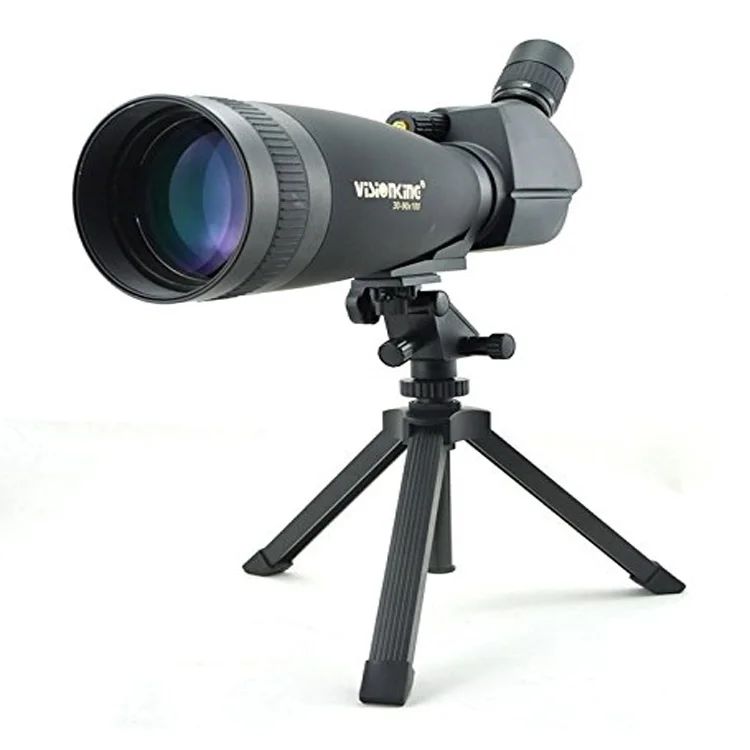 Visionking 30-90x100 Angled Spotting Scope BaK4 Waterproof Fogproof Height Adjustable Portable Travel Scope Monocular Telescope