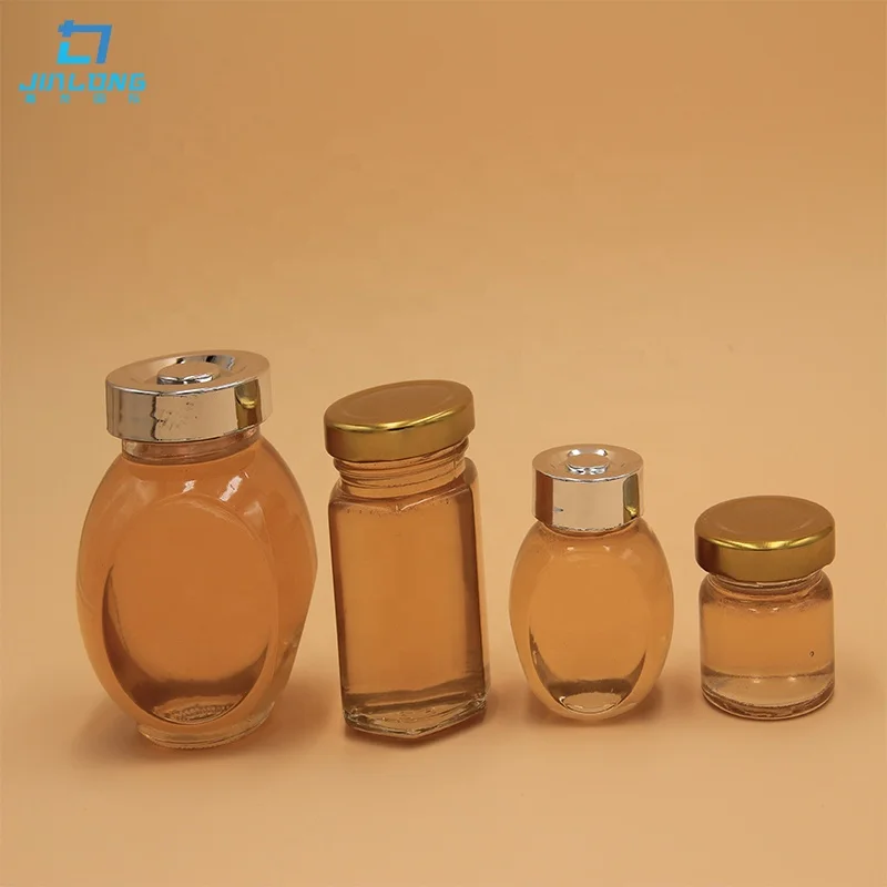Most popular Unique design mini glass packing pure natural honey for gift