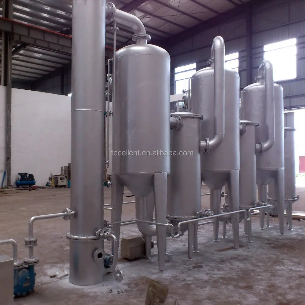 
Continuous High-Automation Vacuum Triple effect Natual Circulation Evaporator 