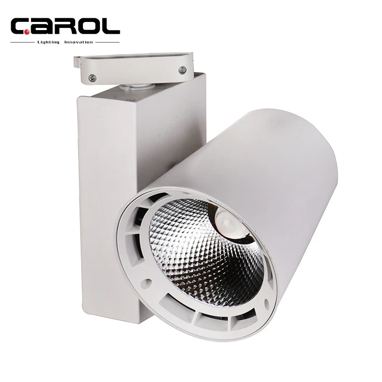 Carol dali c tick dimmable museum suspended 3 phase wall washer cob led track light 12w 30w 45w 50w led track spot light