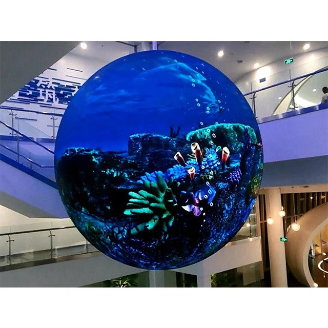 indoor P2.5mm global led display circular led display and outdoor sphere led screen