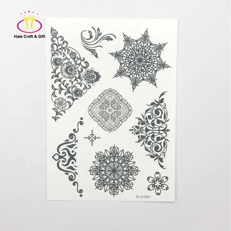 Supplies Custom Design Water Transfer 3D Body Temporary Tattoo Sticker