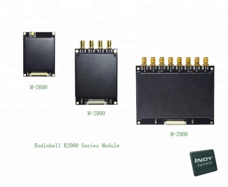 8 port Impinj R2000 UHF RFID reader module 0-10m range with 9dBi Antenna