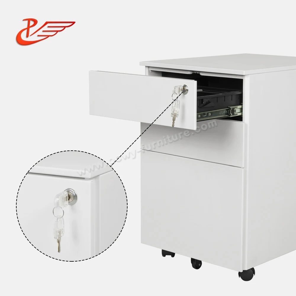 Electric and optional drawers movable steel cabinet with lock on wheels