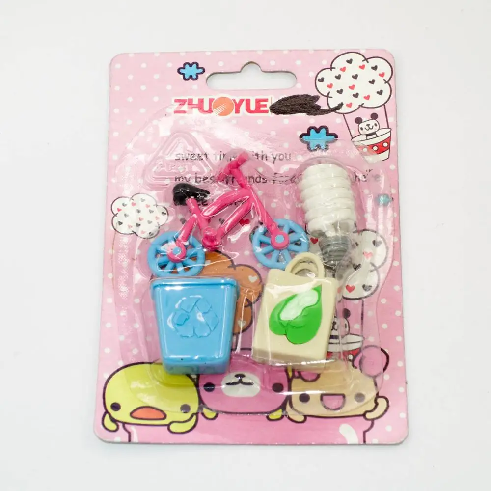 Nice cute novelty eraser for kids handmade toy eraser