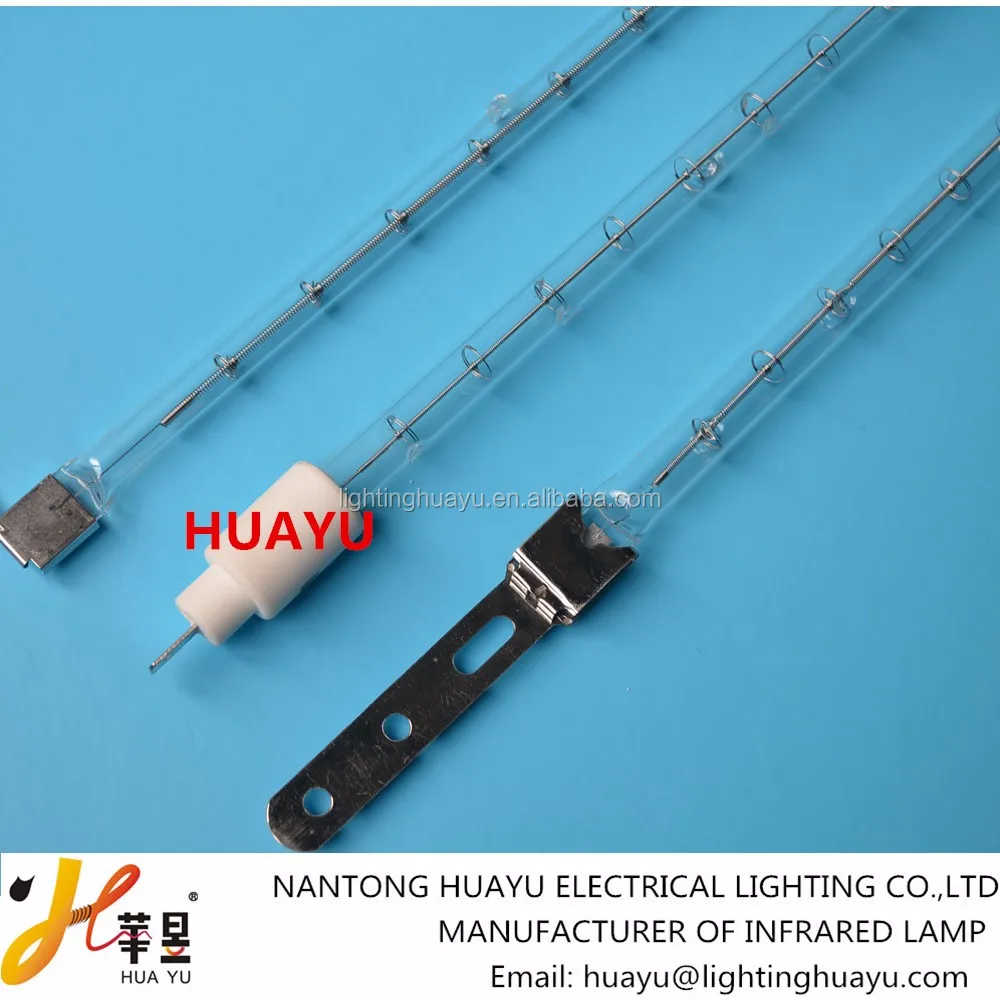 Nantong Huayu Коротковолновая инфракрасная лампа вольфрамовая галогенная 1000