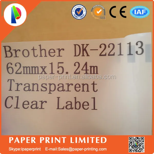 DK-22113 Folie / Film klar DK22113