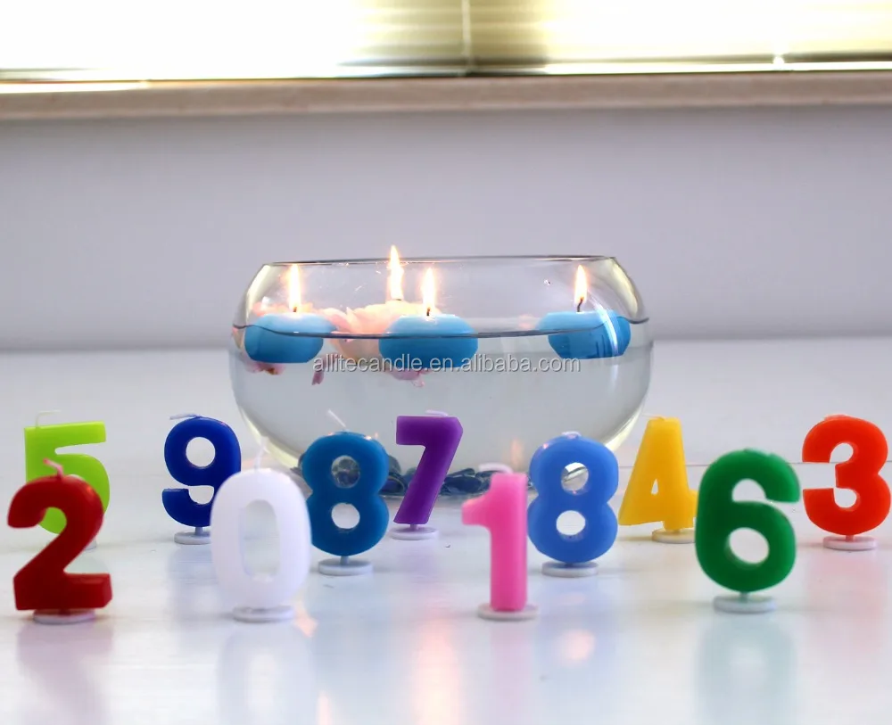 Allite birthday number candle use for birthday cake birthday party