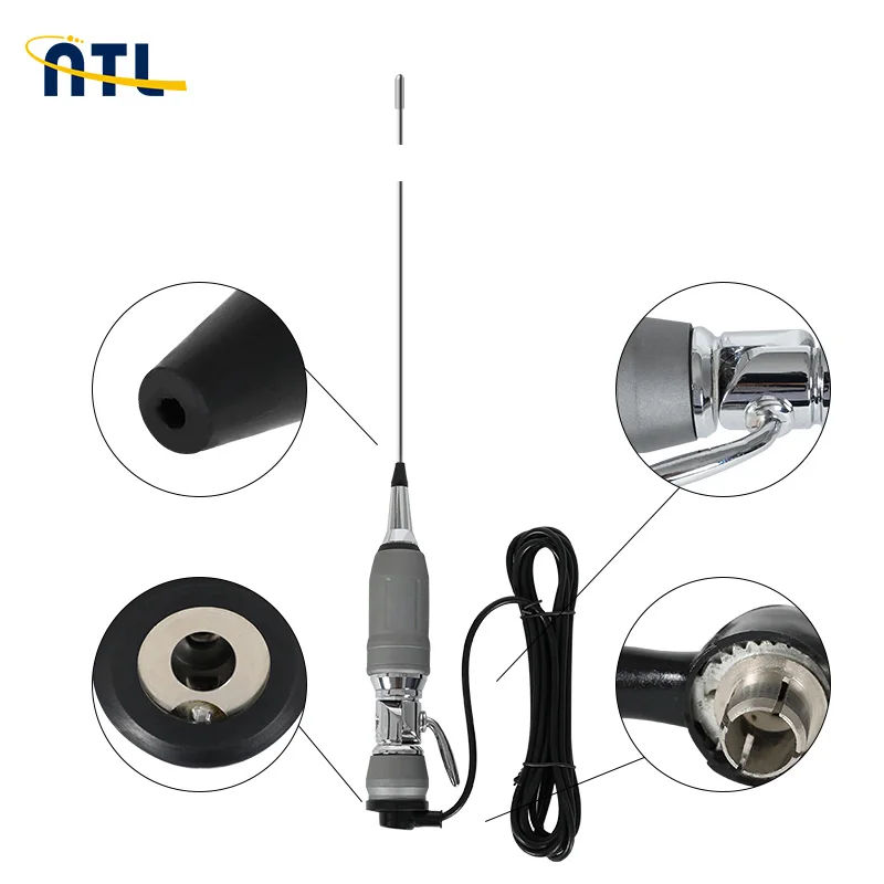 
Metal Pipe High Power Mount 27MHz CB Antenna Digital Car And Radio Antenna 