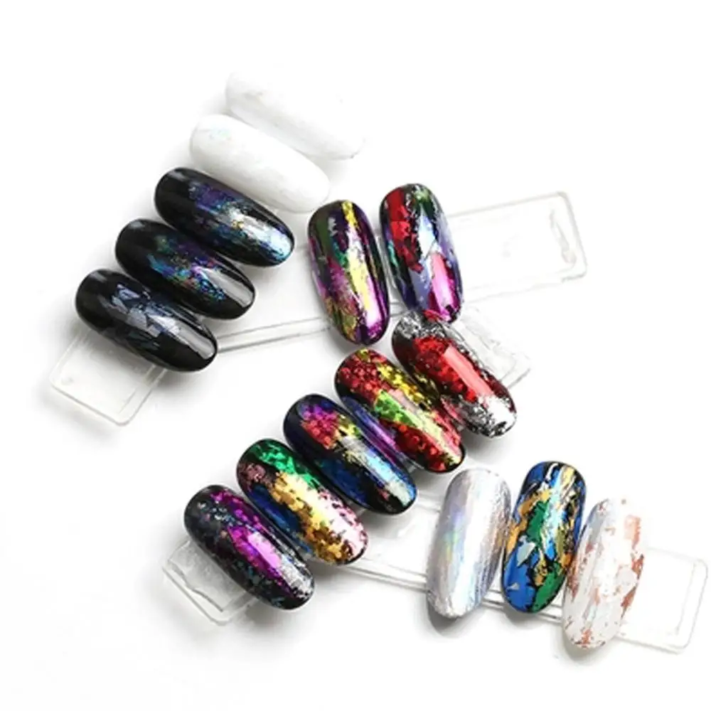 2019 new trender 10 rolls Designs Newest  Beautiful  Nail Art Sticker Nail Foils for DIY