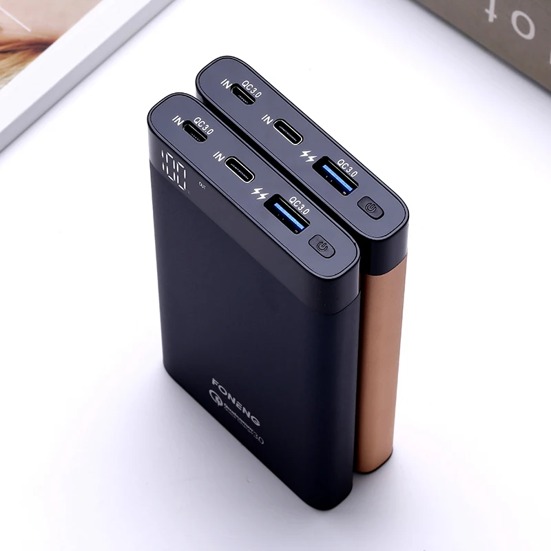 FONENG GT 10000mah QC 3.0 quick charging mobile power bank ,power banks,mobile power supply