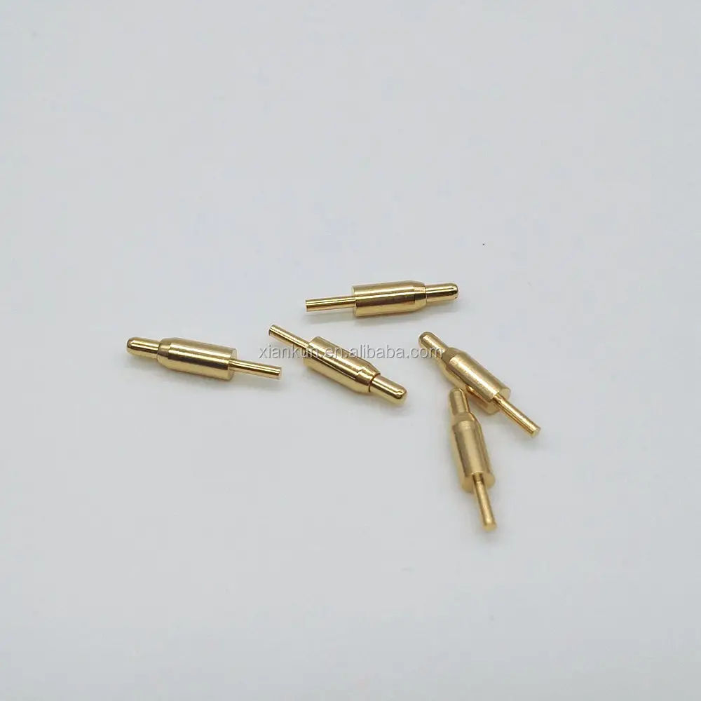 Fast Delivery Custom Metal Gold Plated Brass Pogo Pin,Spring Pin Supplier