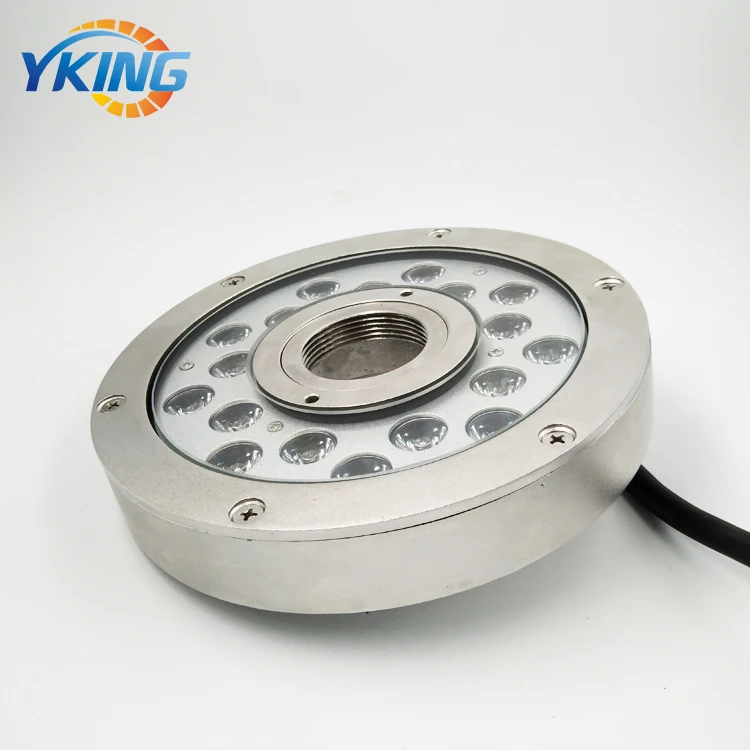 Better Quality 316L Stainless Steel DC24V IP68 Waterproof 54W Single Color LED Fountain Light