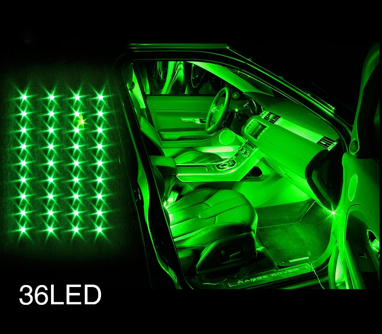 GREE Undercar Днища Glow 4 Шт. Автомобилей СВЕТОДИОДНЫЕ внутренних дел Неоновый Свет