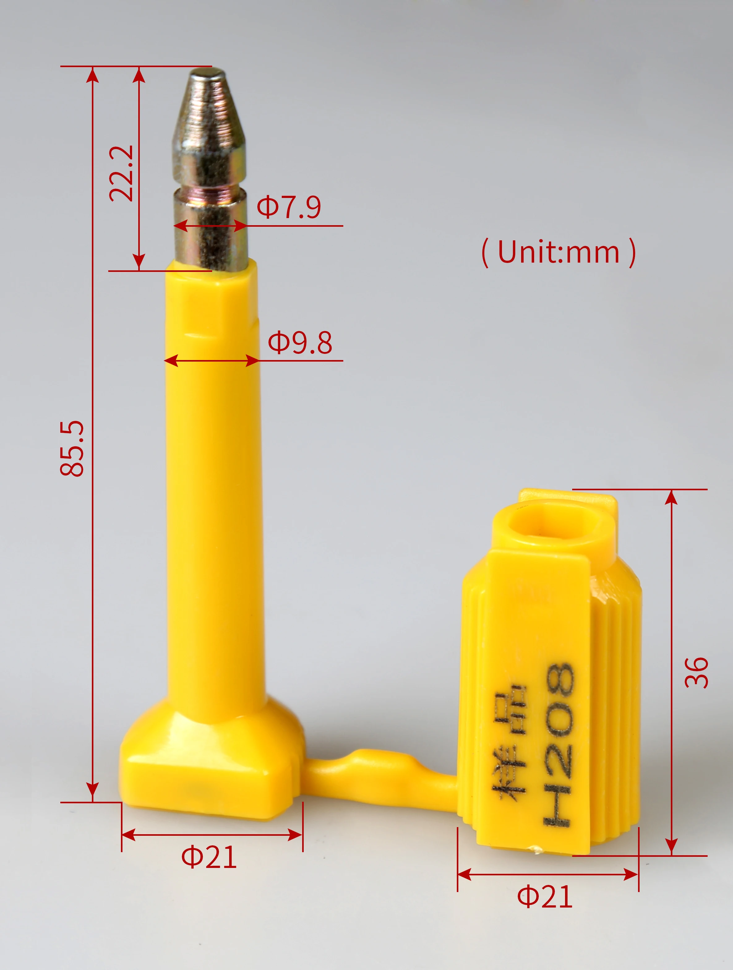 Top Quality Container Bolt Customized Security Seal Custom Size,customized Sealing Performance Accepted Industry Standard CN;GUA