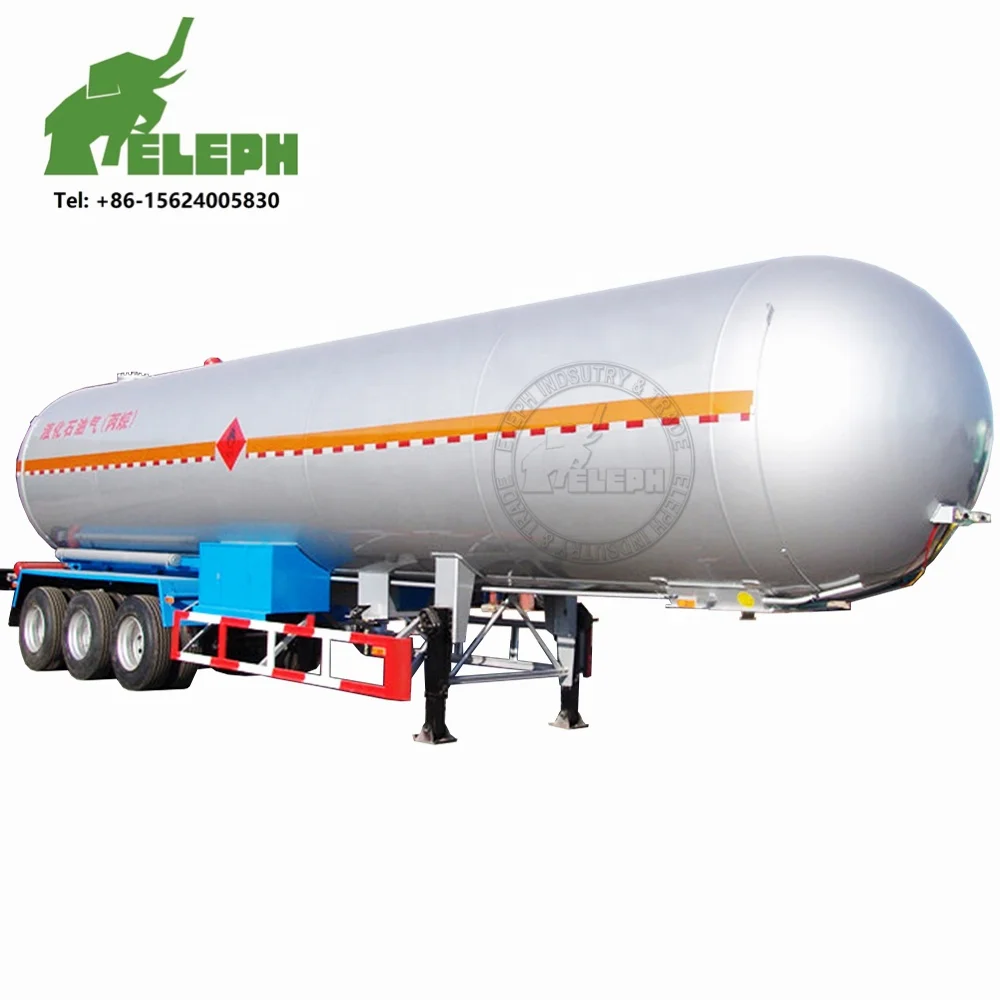 Size Optional Propane Butane Transport Truck Semi Tank Trailer LPG  Gas Tank for Zimbabwe