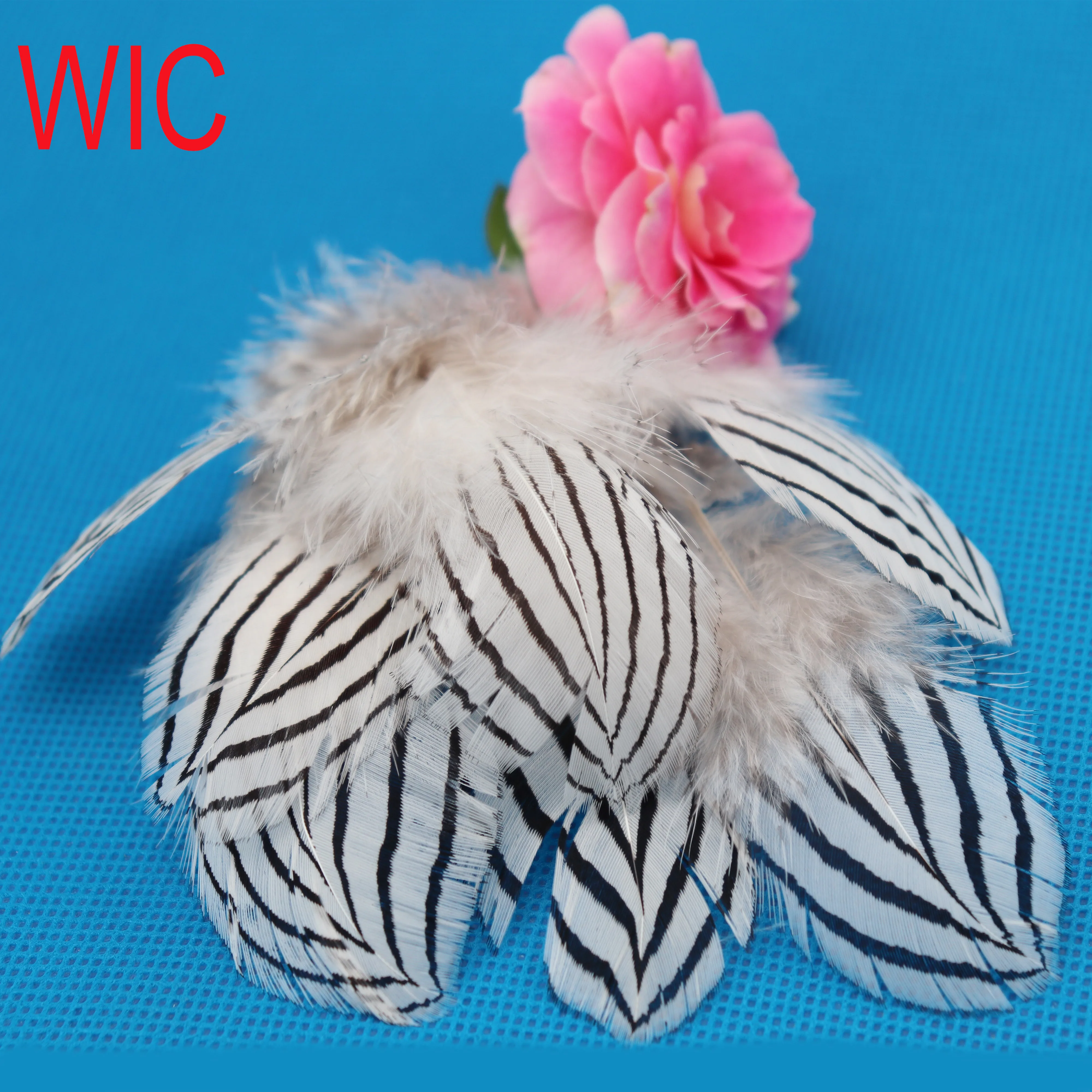 Дешевые китайские отбеленные серебряные перья для карнавала, фазаньский хвост