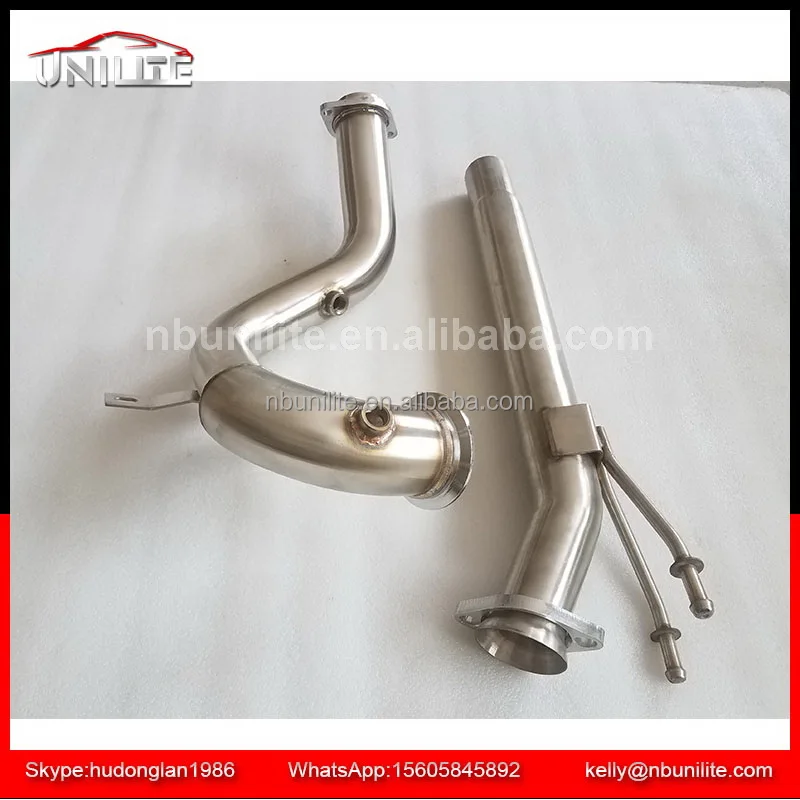 Stainless Steel DPF Exhaust Decat Downpipe by pass For VW Polo 6R 1.6 TDi 09-14