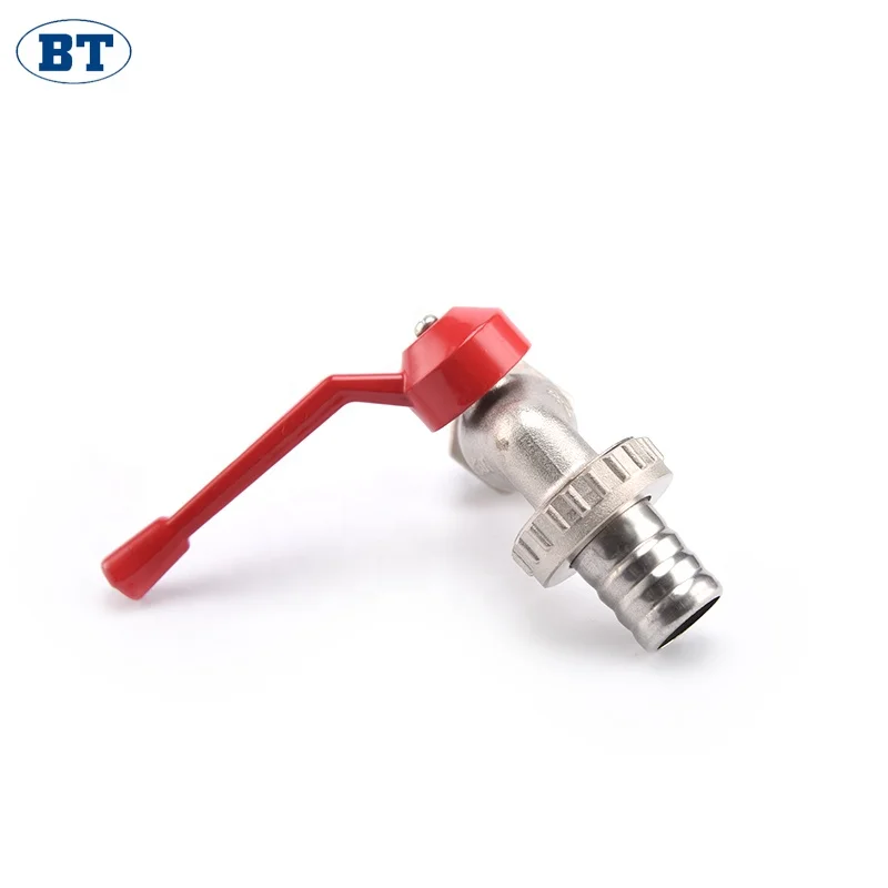 BOTE BT2028 manufacturer cheap price 1/2 nickel plated garden brass ball hose bibcock brass water tap faucet stopcock