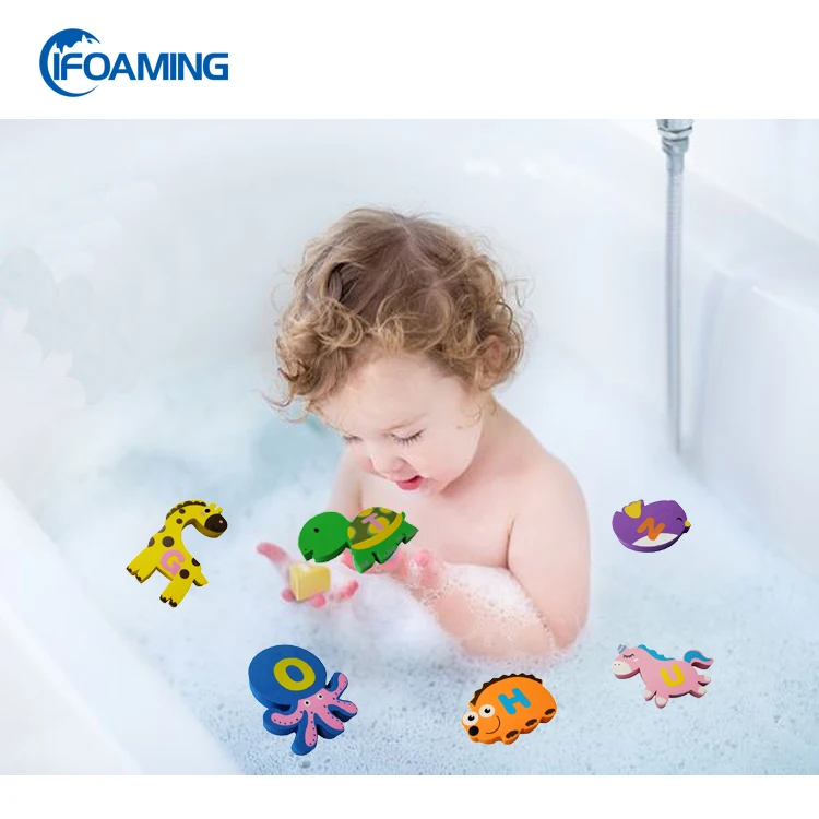 
Custom Animal Shape EVA Foam Bath Toys Educational Baby Toys for Kids 