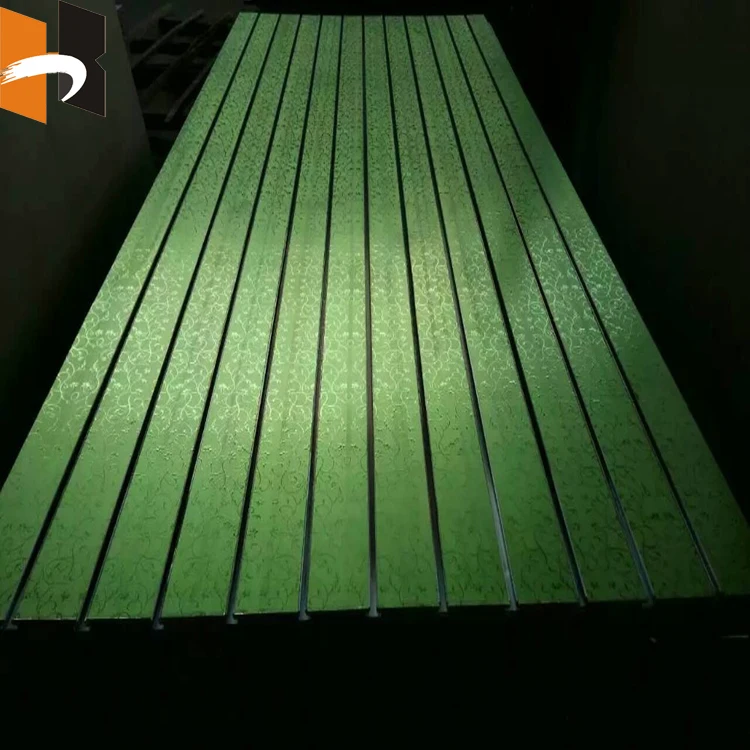 New design melamine laminated MDF slatwall panels