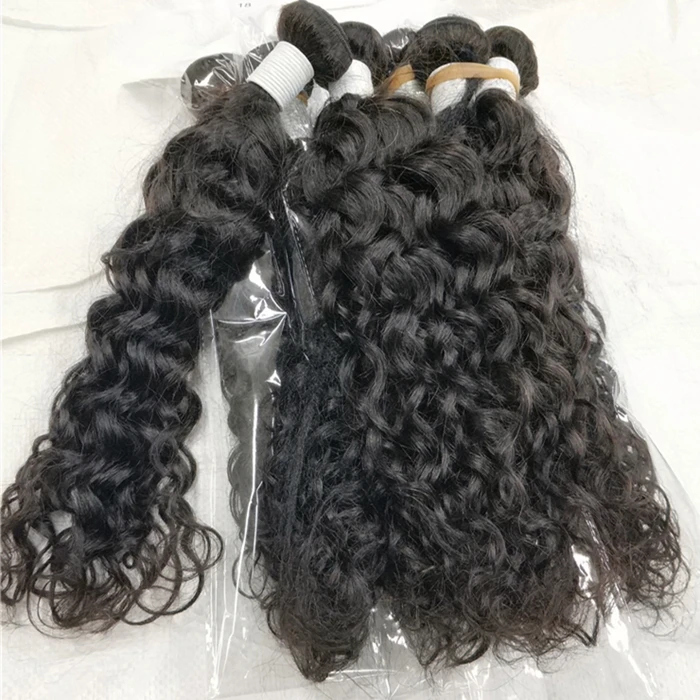 Letsfly 10pcs hair wholesale unprocessed WATER WAVE brazilian virgin wet and wavy human hair extensions