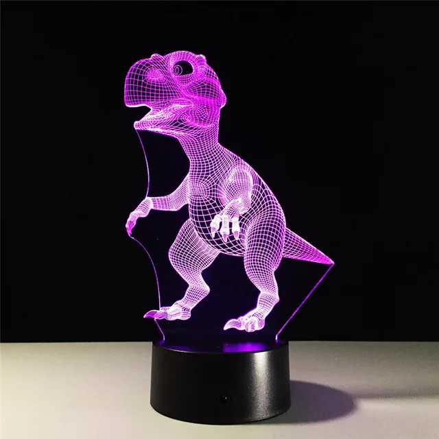 USB Cable Or AAA Battery 3D Lamp Base for Night Light LED Touch Switch Colorful Gradient Acrylic Table lamp