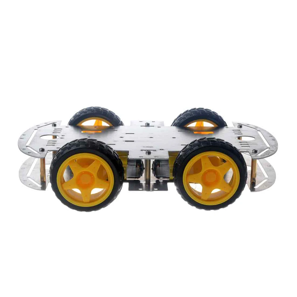 
Aluminum car chassis 4 Wheels Smart robot Car chassis Kit for Arduinos 
