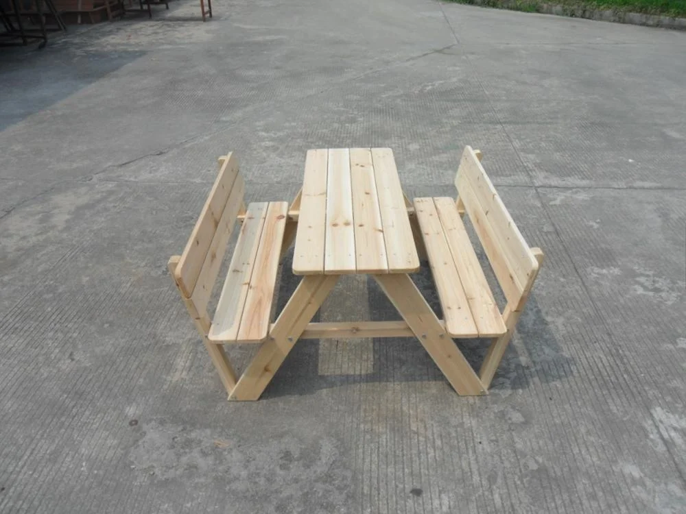 wooden kids table and   benches