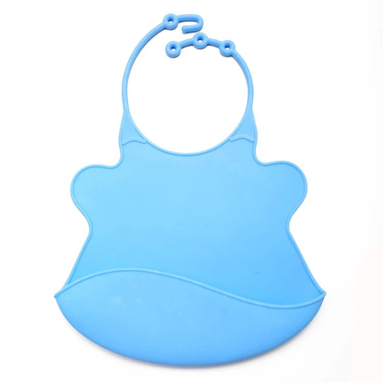 Silicone rice pocket waterproof children disposable wash pocket baby silicone mouthpiece bib