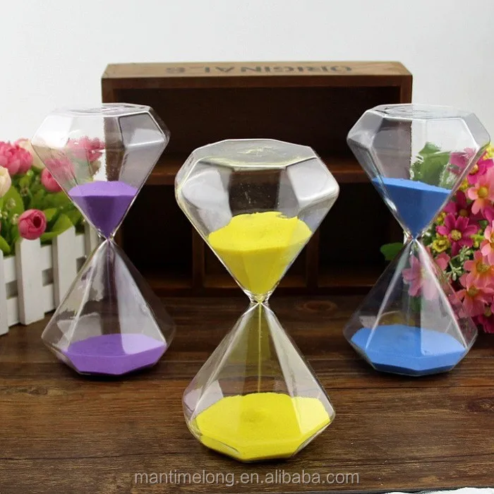 Diamond Hourglass Timer 15 Minutes Hourglass/Creative Hourglass Art clock