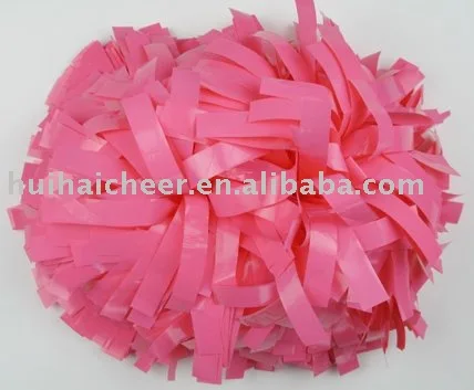 plastic pink pom poms for cheerleading