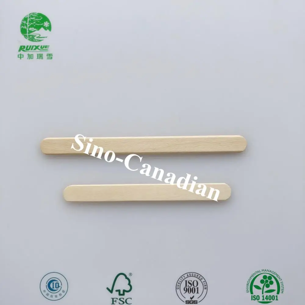 bulk / bundled birch wood ice cream stick with printed brand logo