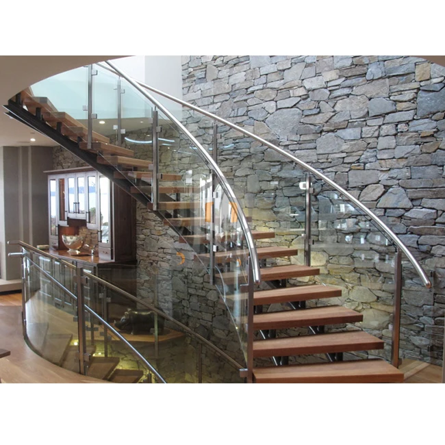 
Customized Wooden Curved Structure Staircase/Luxury stairs 