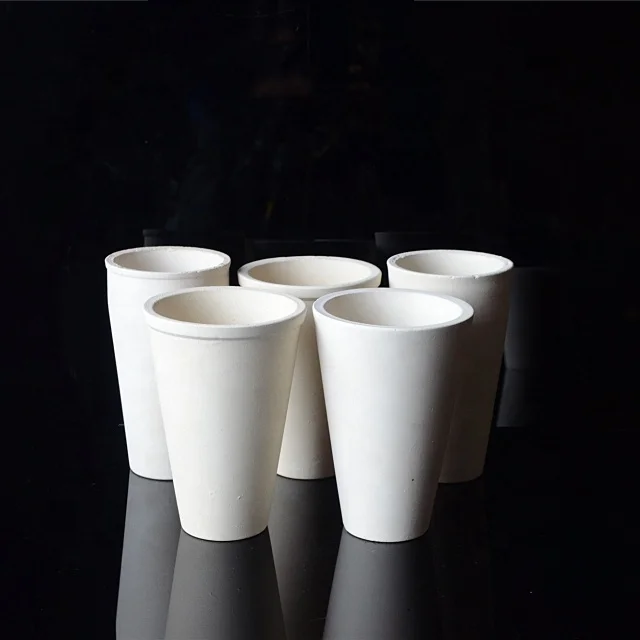 Laboratory Gem30 Gem40 Gem45 Gem50 Gem65 refractory Fire Assay clay crucible for gold melting