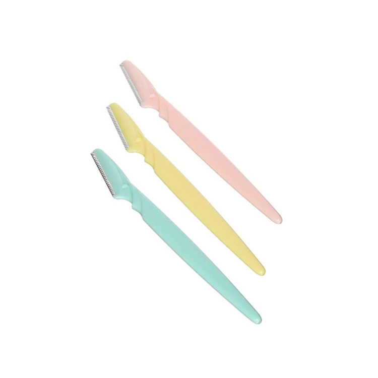 
3 Piece Facial Hair Removal Kit Set 3Pcs Stainless Steel Disposable Eyebrow Remover Trimmer Razor 